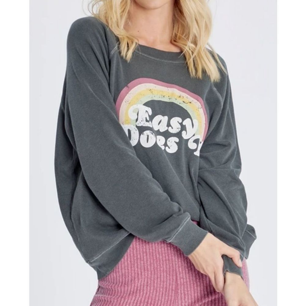 Wildfox "Easy Does It" Soft Statement Sweatshirt NWT